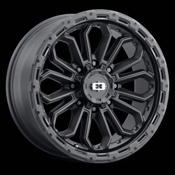 18x9 Vision 405 Korupt Satin Black Wheel 8x165.1 ET12 CB125.2