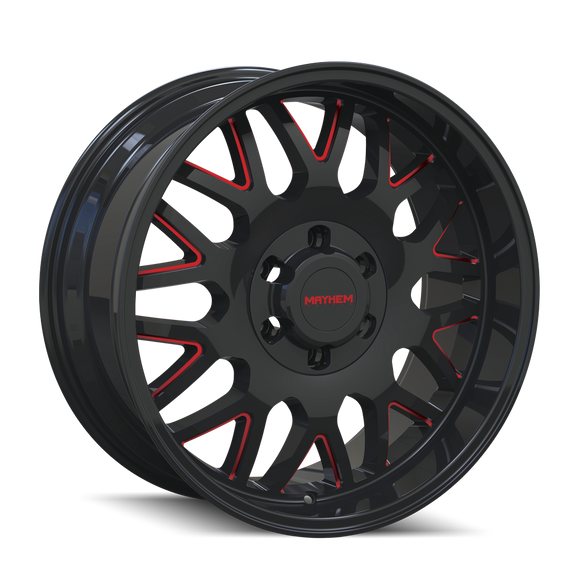 20X9 Mayhem Tripwire Black-Red Wheel/Rim 8x165.1 ET0 8110-2981BTR