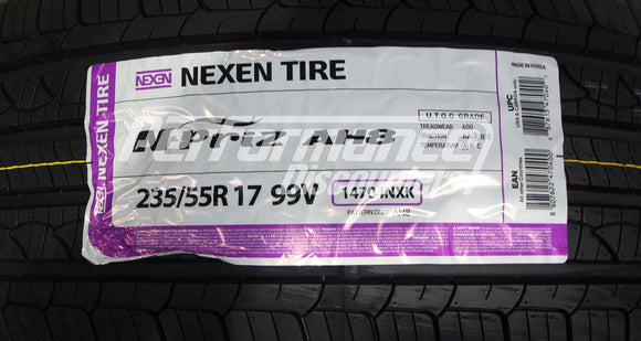235/55R17 Nexen N Priz AH8 Tire(s) 99V BSW SL 235 55 17 2355517