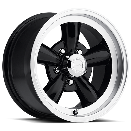 15x8 Vision 141H Legend 5 Black Machined Lip 5x114.3 5x4.5 ET0 Wheel Rim