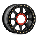 14X7 KMC ATV KS234 ADDICT 2 Beadlock Satin Black 4X137 ET38 wheel/rim-1