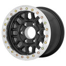 17X8.5 KMC KM234 Grenade DESERT Beadlock Satin Black 8X165.1 ET0 wheel/rim-2