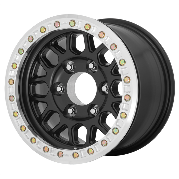 17X8.5 KMC KM234 Grenade DESERT Beadlock Satin Black 8X165.1 ET0 wheel/rim
