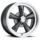 17x9 Vision 141H Legend 5 Gunmetal Machined Lip 5x127 5x5 ET25 Wheel Rim-1