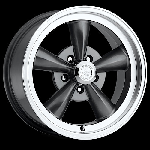 17x9 Vision 141H Legend 5 Gunmetal Machined Lip 5x127 5x5 ET25 Wheel Rim