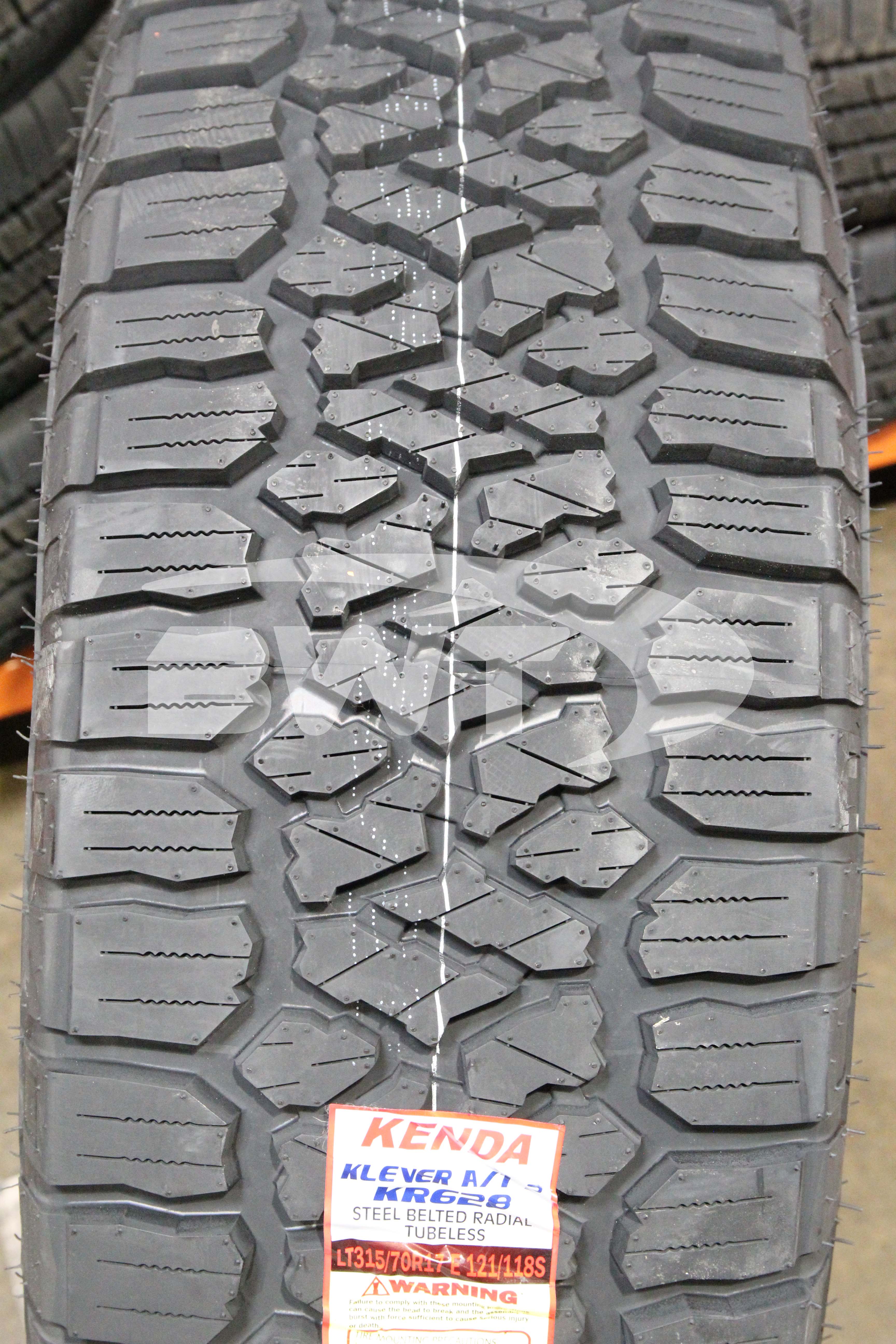 Kenda Klever A/T 2 Tire(s) 315/70R17 121S LRE RBL 3157017 - 0