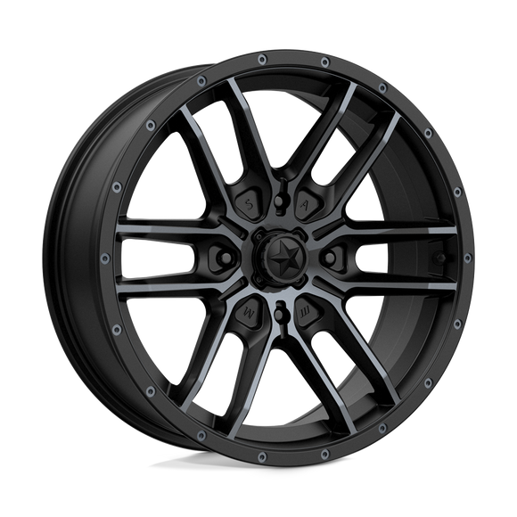 18X7 MSA OFFROAD WHEELS M43 FANG S-BLK TTCC 4X156 ET10 wheel/rim