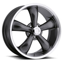 17x7 Vision 142 Legend 5 Gunmetal Machined Lip 5x114.3 5x4.5 ET6 Wheel Rim-2