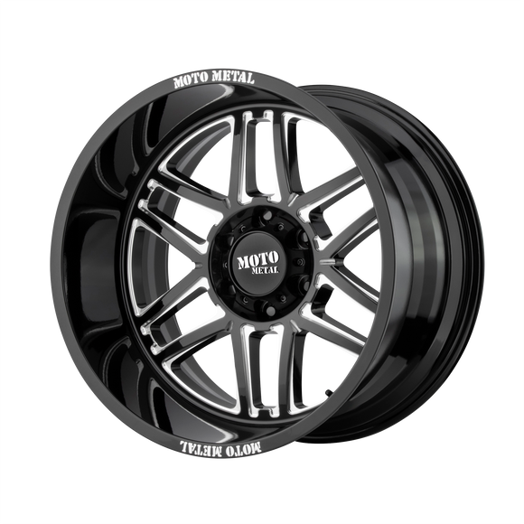20X10 Moto Metal MO992 FOLSOM Gloss Black Milled 8X165.1 ET-18 wheel/rim