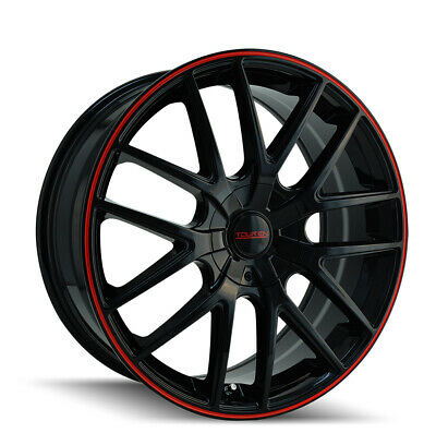 17X7.5 Touren TR60 Black-Red Wheel/Rim 5x108 ET42 3260-7714BR