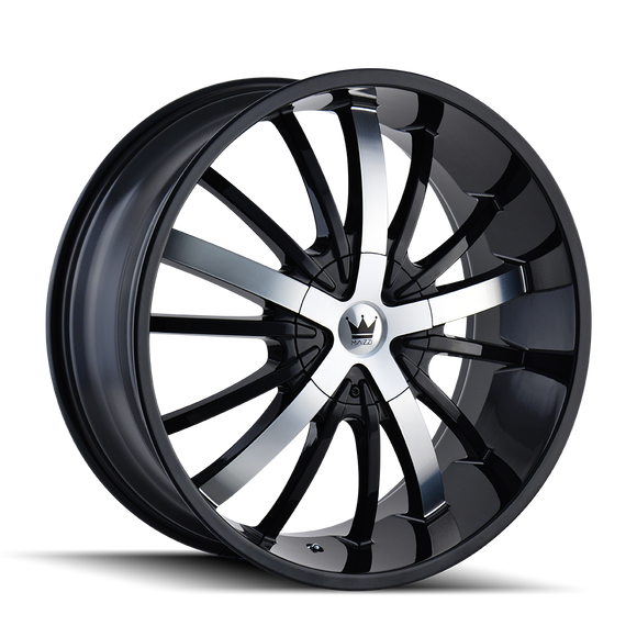 22x9.5 Mazzi Essence Black-Gloss Wheel/Rim 5x127 364-22952B
