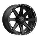 14X7 MSA Offroad Wheels Clutch Satin Black Wheel/Rim 4x137 ET10-1