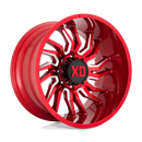 22X10 XD XD858 TENSION Candy Red Milled 8X165.1 ET-18 wheel/rim-2