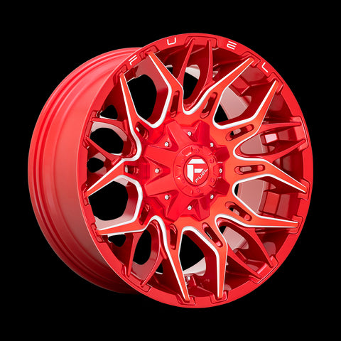 XD XD865 Phoenix Candy Red Milled with Black Lip 20x10 -18mm 6x135