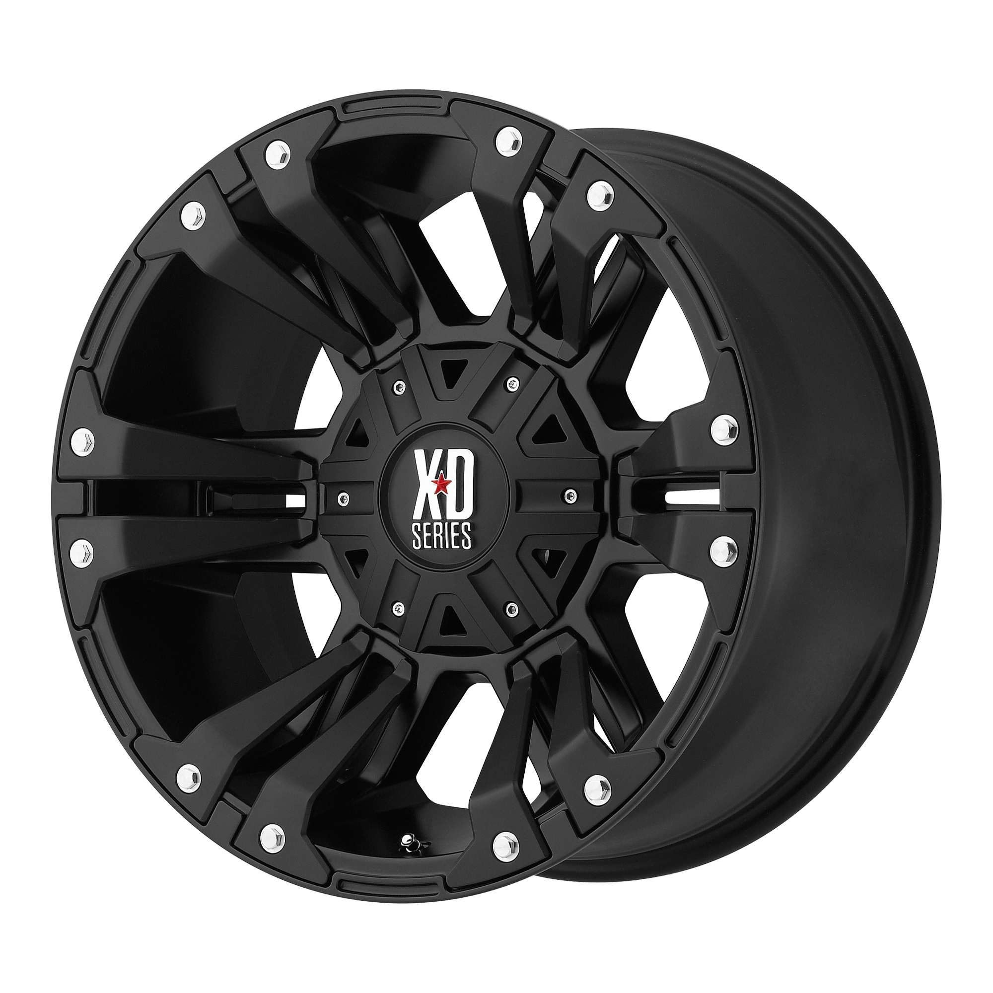 18X9 KMC XD Monster II Black Wheel 5X139.7 ET18 5-139.7 18-9