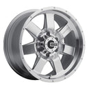 17x9 Mamba M14 Wheel/Rim 6x139.7 17x9 6-139.7 17-9 Silver ET-12-1