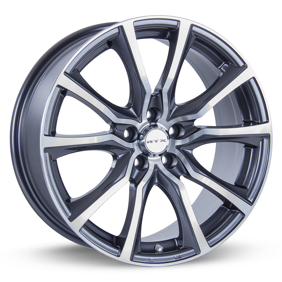 16x7 RTX Contour Gunmetal Machined 5x114.3 ET40 wheel/rim