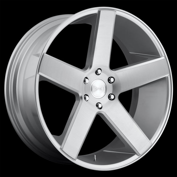22x9.5 DUB Baller Gloss Silver Wheel/Rim 5x127 5-127 22-9.5