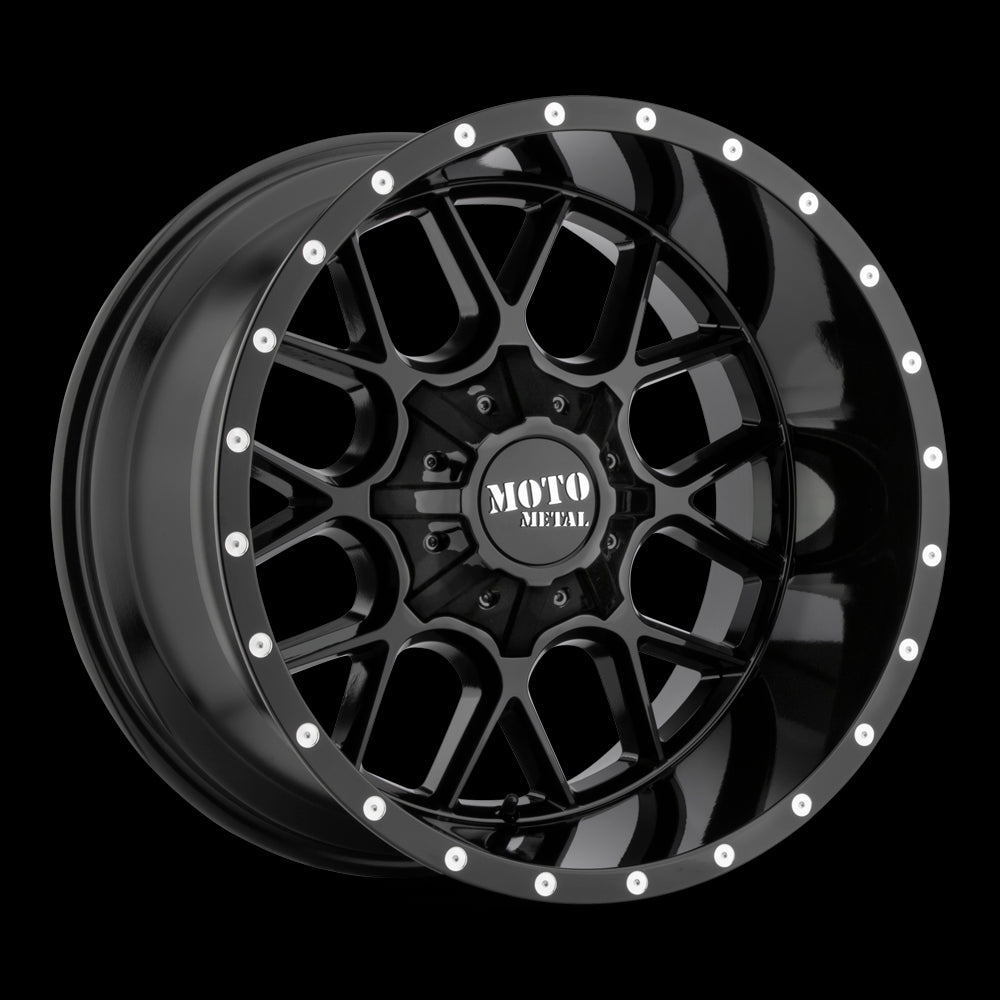 22X10 Moto Metal MO986 SIEGE Gloss Black 6X135/6X139.7 ET-18 wheel/rim