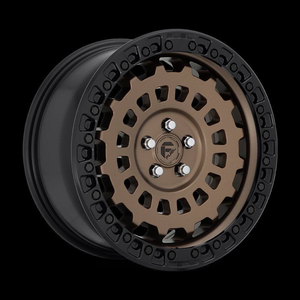 17X8 Fuel Zephyr Matte Bronze Black Bead Ring 5x100 D6341780C6+38