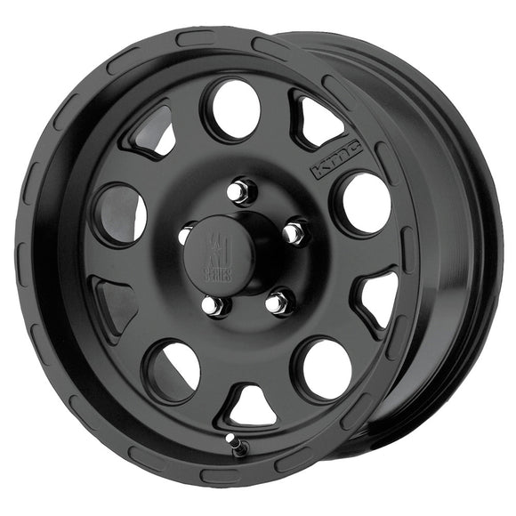 15X9 KMC KM522 ENDURO Matte Black 5X139.7 ET-12 wheel/rim
