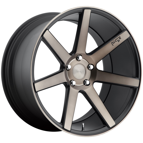 20x9 Niche Verona Black & Machined Wheel/Rim 5x114.3 5-114.3 20-9
