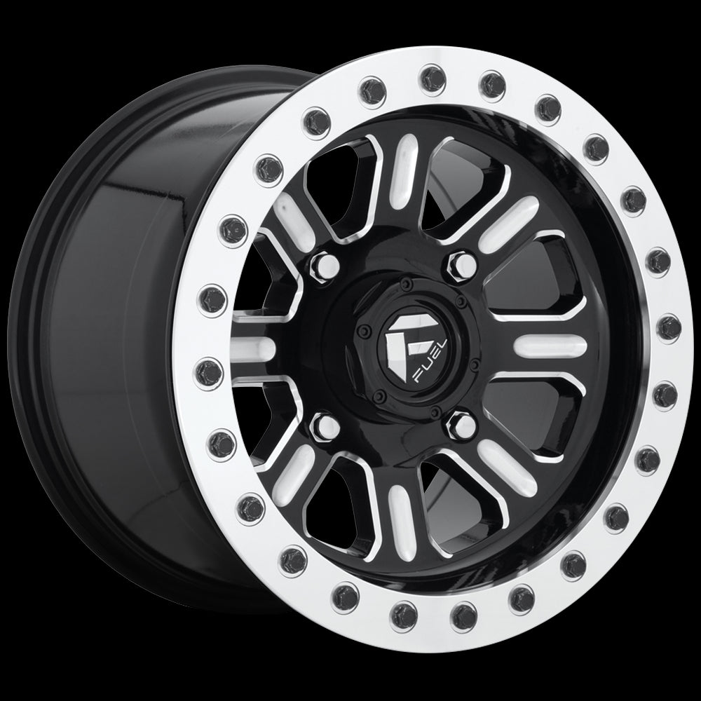 15X7 Fuel UTV D910 Hardline Beadlock Gloss Black-MIL 4X137 ET38 wheel/rim