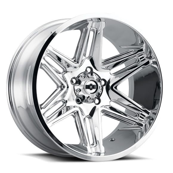 24x12 Vision 363 Razor Chrome Wheel 8x165.1 ET-51 CB125.2