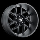 20x10 Vision 360 Sliver Satin Black Wheel 8x165.1 ET-25 CB125.2-1