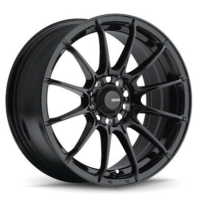 15x8 Konig Dial In Gloss Black 4x100 ET25 Wheel Rim