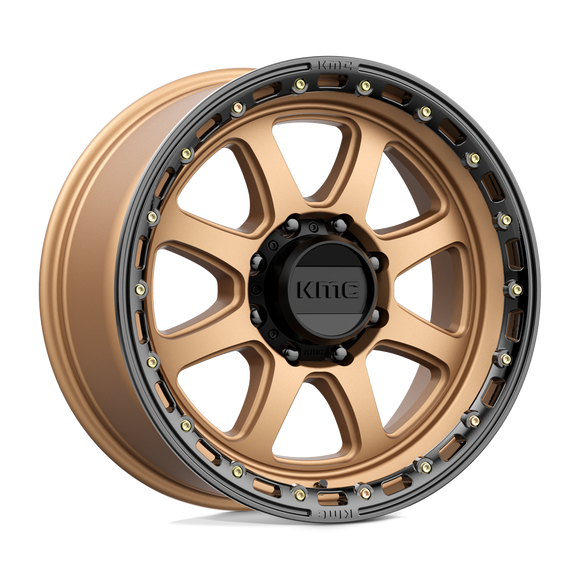 20X9 KMC KM548 CHASE Matte Bronze With Black Lip 8X170 ET18 wheel/rim