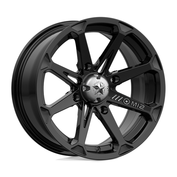 15X7 MSA OFFROAD Diesel Black Wheel/Rim 4X156 ET10 4-156 15-7 M12-05756