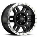 18x9 Vision 398 Manx Gloss Black Machined Lip Wheel 6x139.7 ET18 CB106.2-2