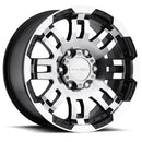 18x7.5 Vision 375 Warrior Gloss Black Machined Face Wheel 6x130 ET55 CB84-2