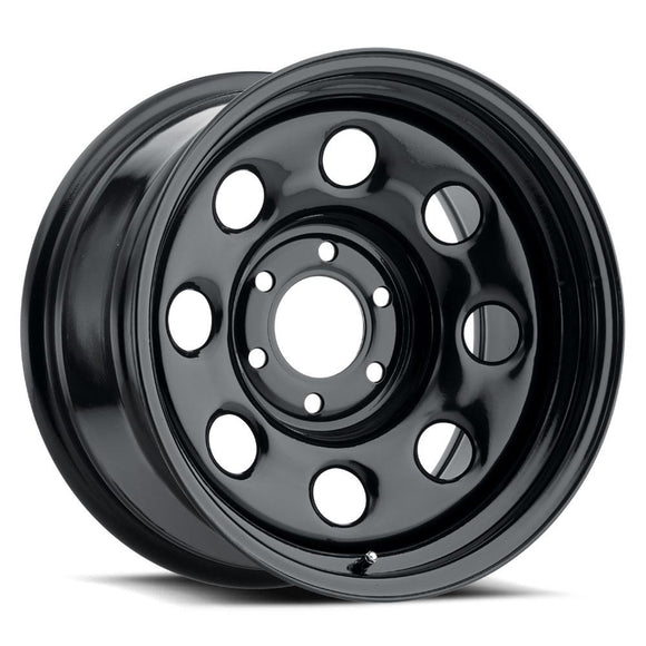 16x7 Vision 85H Soft 8 Gloss Black 5x127 5x5 ET0 Wheel Rim