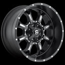 18X9 Fuel D517 Krank Matte Black Milled 5X114.3/5X127 ET1 wheel/rim-3