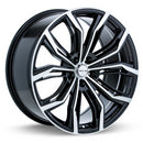 18x8 RTX Black Widow Black Machined 5x115 ET42 wheel/rim-1