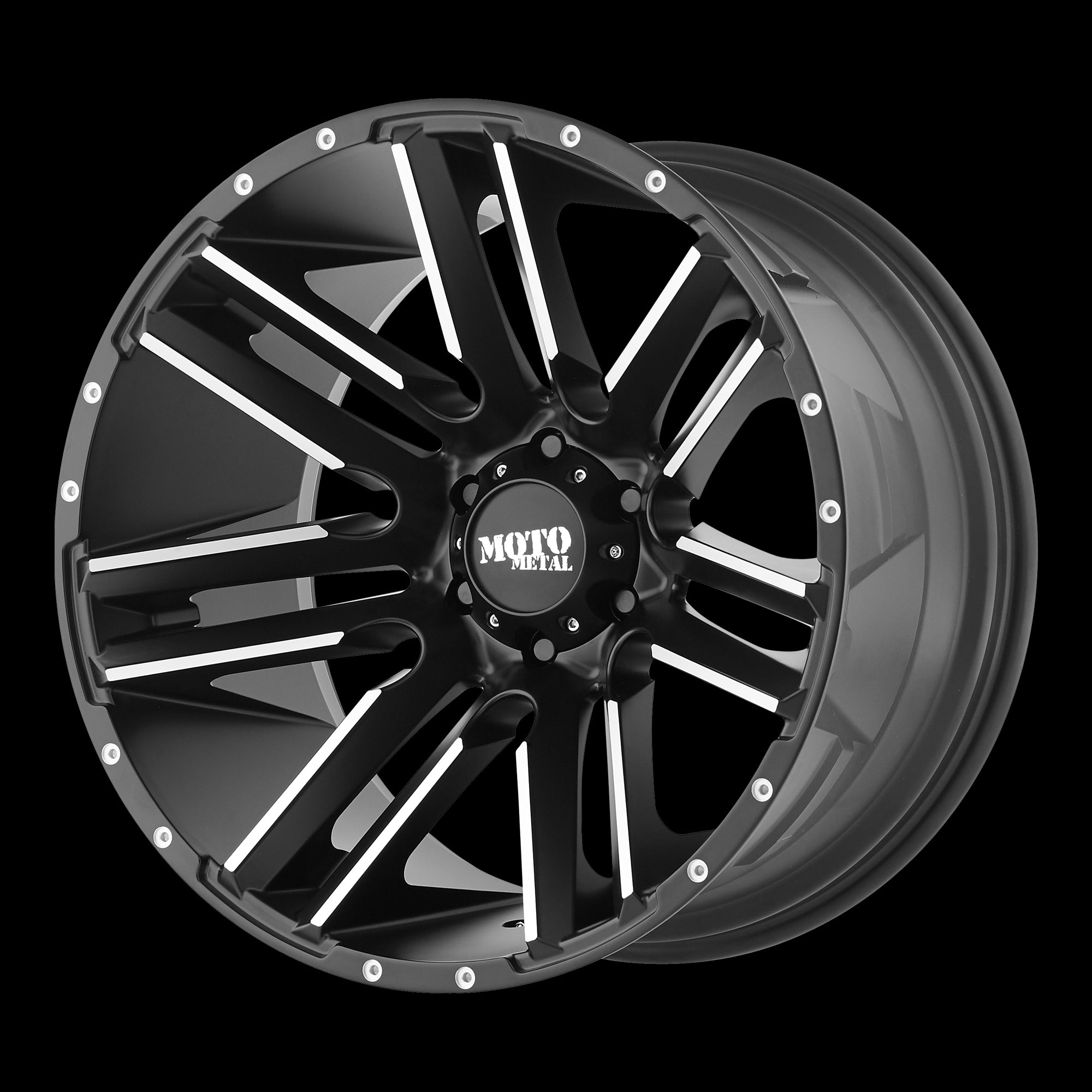 20X10 Moto Metal Razor Satin Black Wheel/Rim 6x139.7 20-10 6-139.7 ET-24