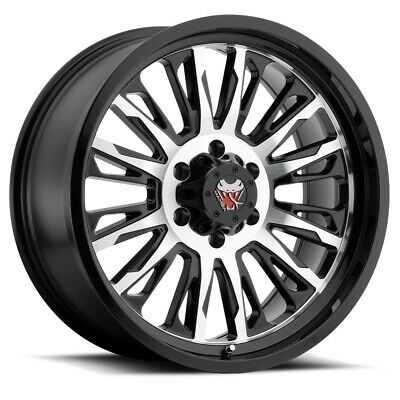 18X9 Mamba M21 Gloss Black W/ Mach Face Wheel/ Rim 8x165.1 18-9 8-165.1