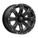 14X7 MSA OFFROAD WHEELS M42 BOUNTY Satin Black Milled 4X156 ET10 wheel/rim-1