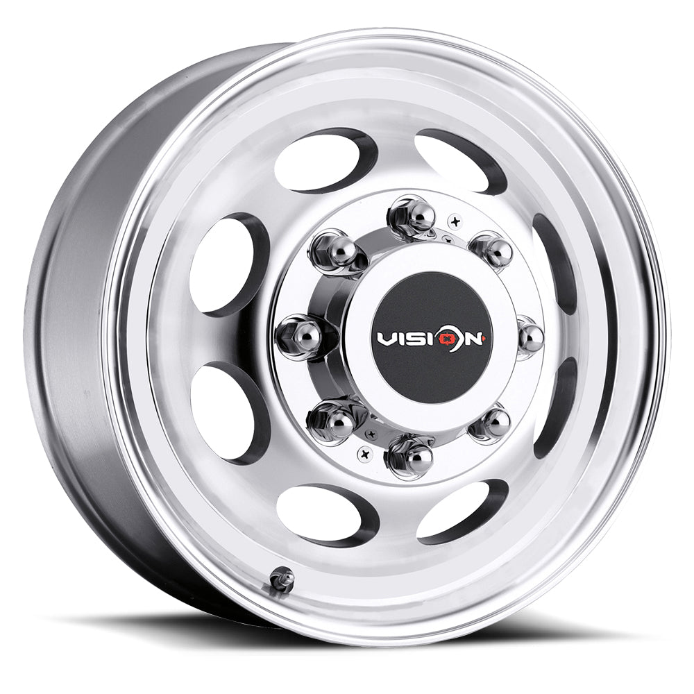 19.5x7.5 Vision 81 Heavy Hauler Gunmetal Machined 8x165.1 8x6.5 ET0 Wheel - 0