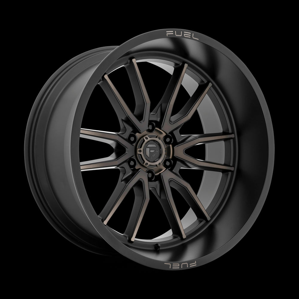 24X12 Fuel D762 Clash Matte Black Double Dark Tint 6X135 ET-44 wheel/rim