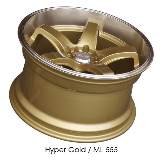 17x8 XXR 555 Hyper Gold ML Wheel 5x100 5x114.3 5x4.5 ET35 CB73.1
