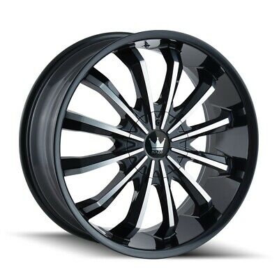 20x8.5 Mazzi Fusion Black-Gloss Wheel/Rim 5x112 341-2809B