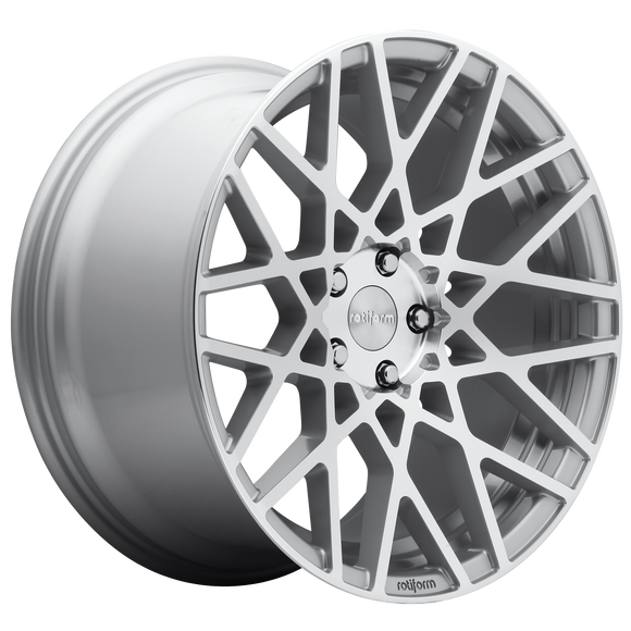 18X8.5 Rotiform BLQ Gloss Silver Machined 5x114.3 R110188565+38