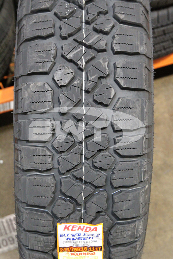 245/75R16 Kenda Klever AT2 KR628 111T RBL XL 245 75 16 2457516
