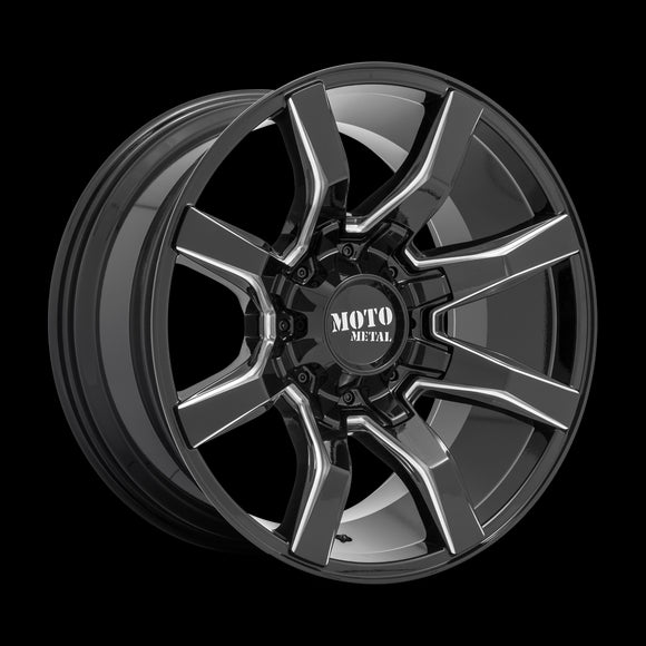 22X10 Moto Metal MO804 SPIDER G-BLK MILL 5X127/5X139.7 ET-18 wheel/rim