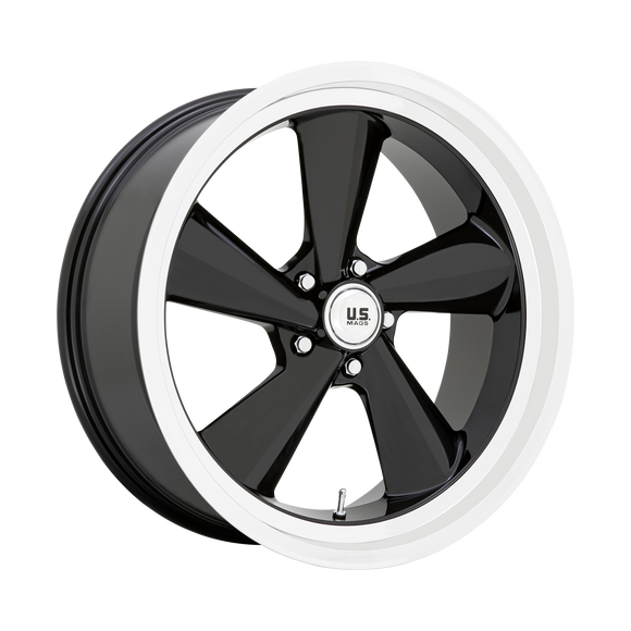 22X9 US Mag U136 TS Gloss Black With Diamond Cut Lip 5X127 ET15 wheel/rim