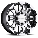 20x9 Vision 375 Warrior Gloss Black Machined Face Wheel 8x165.1 ET0 CB125.2-1