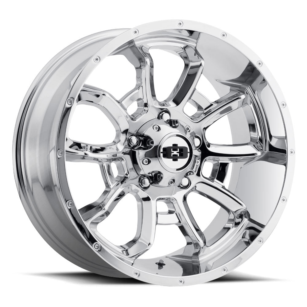 20x12 Vision 415 Bomb Chrome 5x127 5x5 ET-51 Wheel Rim - 0